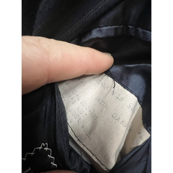 Hickey Freeman Nordstrom Mens‎ Jacket Coat Suit 46 Oakbrook Blue Pinstriped Wool - Picture 11 of 11